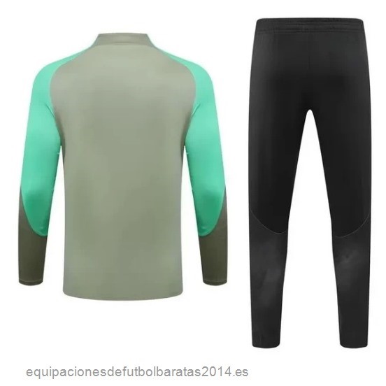 Nuevo Conjunto Completo Sudadera Entrenamiento Niños Atletico Madrid 23/24 Verde Baratas